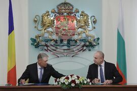 Румен Радев - Клаус Йоханис - среща