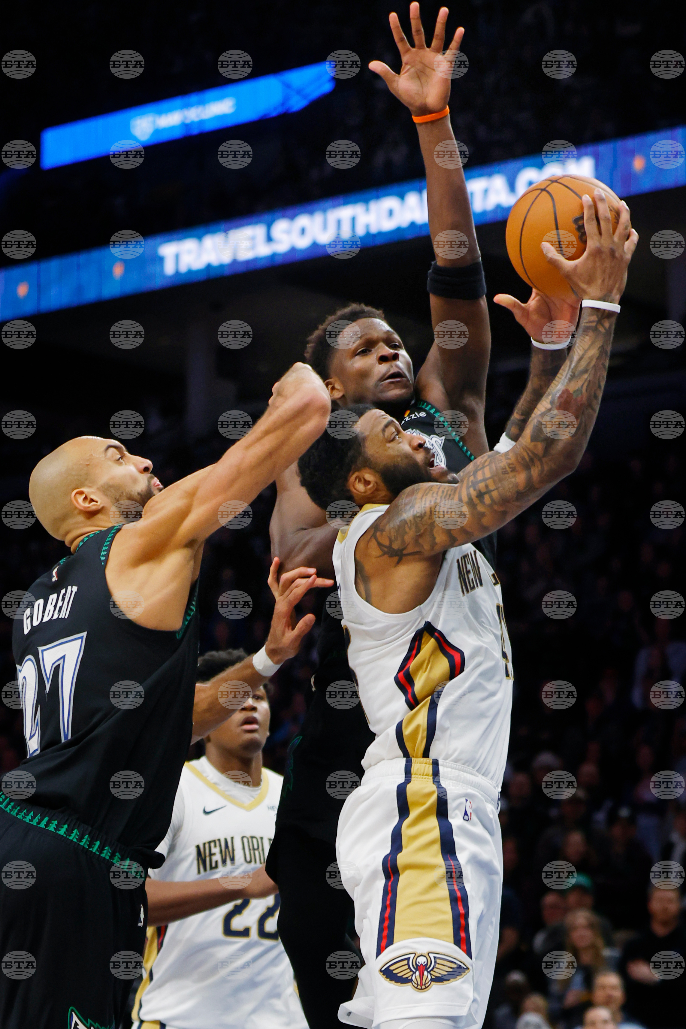 Pelicans Timberwolves Basketball