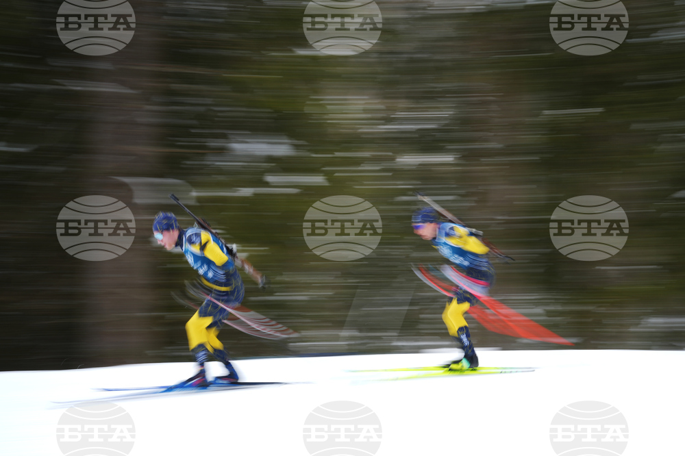 APTOPIX Milan Cortina Olympics Biathlon