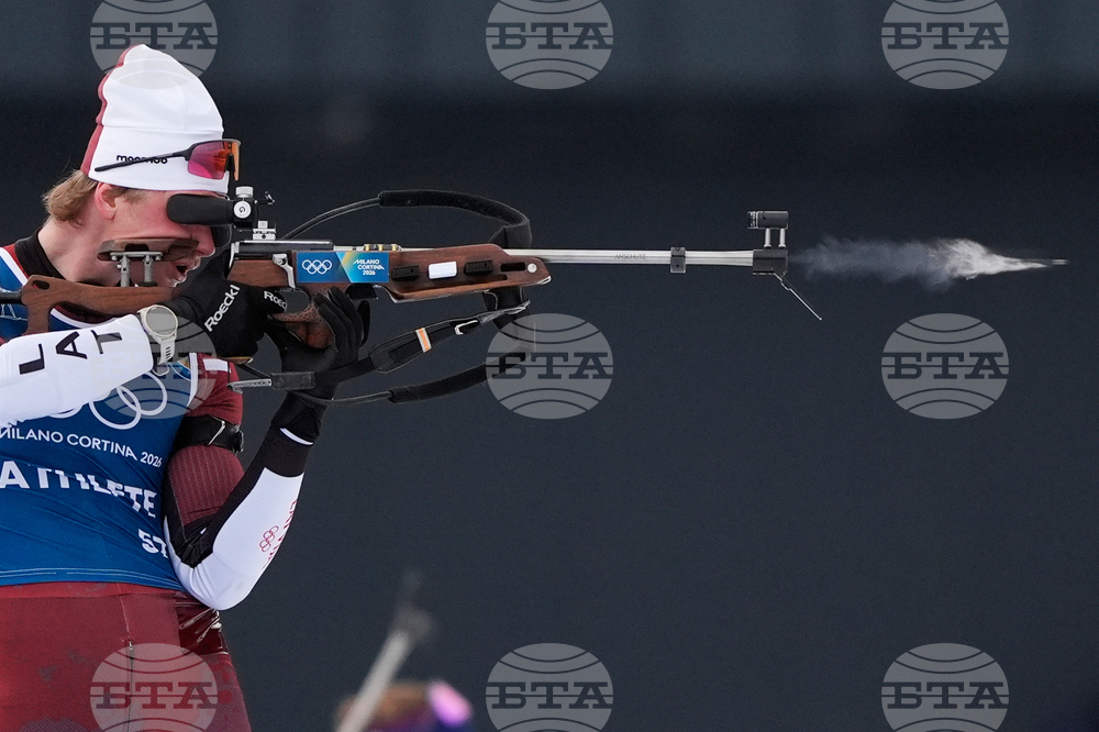 APTOPIX Milan Cortina Olympics Biathlon