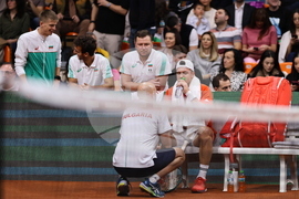 Пловдив - тенис на корт - купа „Дейвис“ - България - Белгия