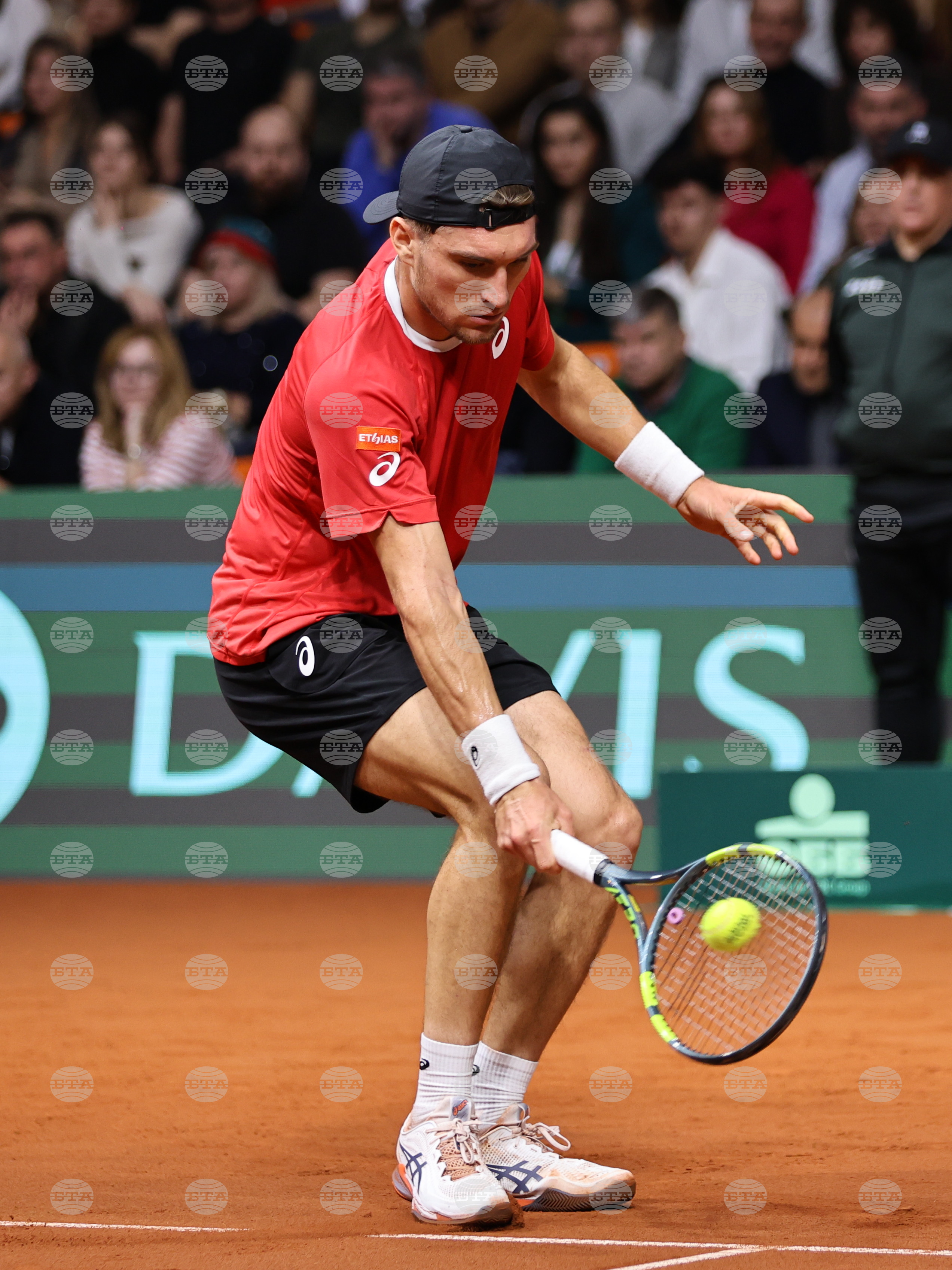 Пловдив - тенис на корт - купа „Дейвис“ - България - Белгия