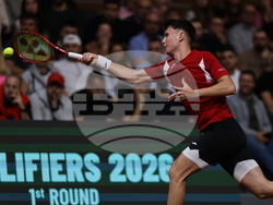 Пловдив - тенис на корт - купа „Дейвис“ - България - Белгия