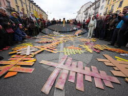 Milan Cortina Olympics-Protest