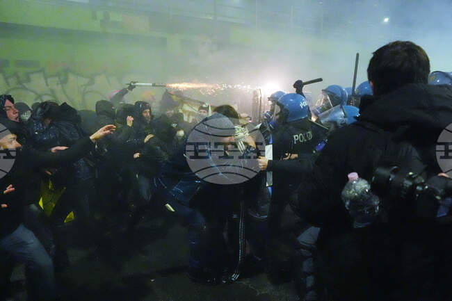 Italy Milan-Cortina Olympics Protest