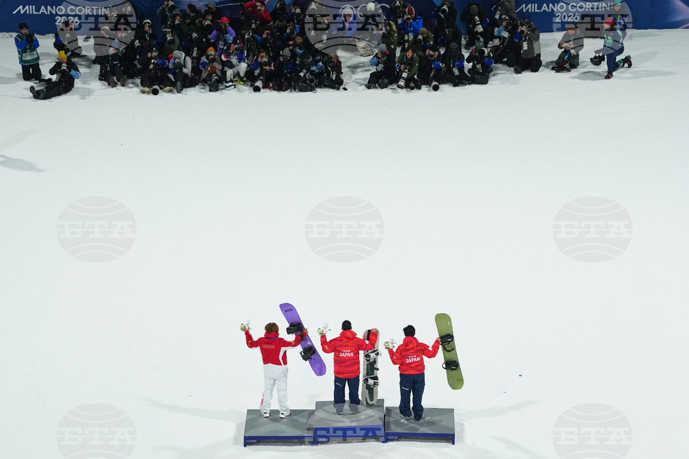 APTOPIX Milan Cortina Olympics Snowboard