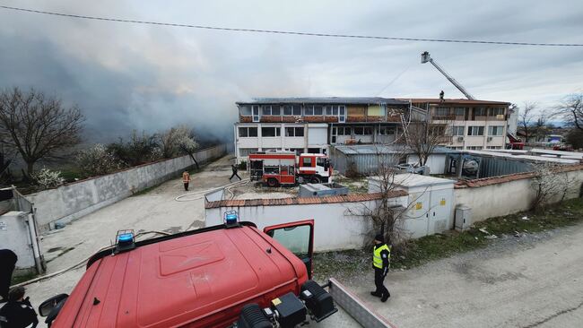 Пловдив - пожар - индустриална зона