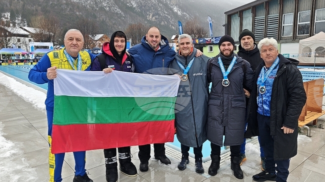 Българските състезатели спечелиха 11 медала от Европейското първенство по ледено плуване в Италия