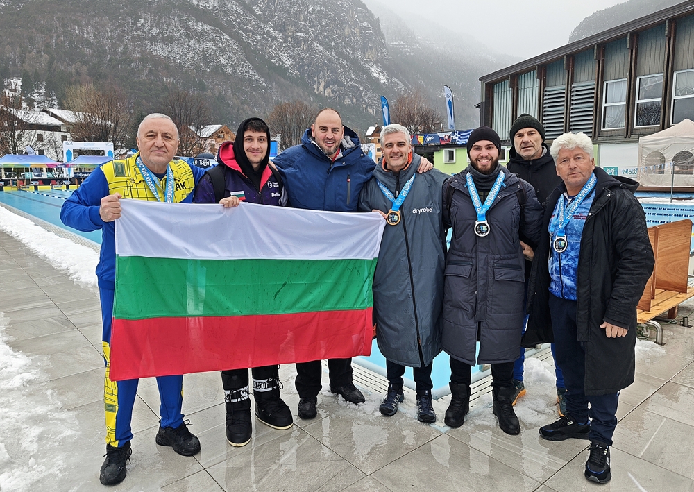 Българските състезатели спечелиха 11 медала от Европейското първенство по ледено плуване в Италия
