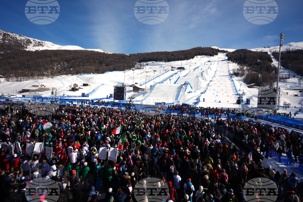 APTOPIX Milan Cortina Olympics Snowboard