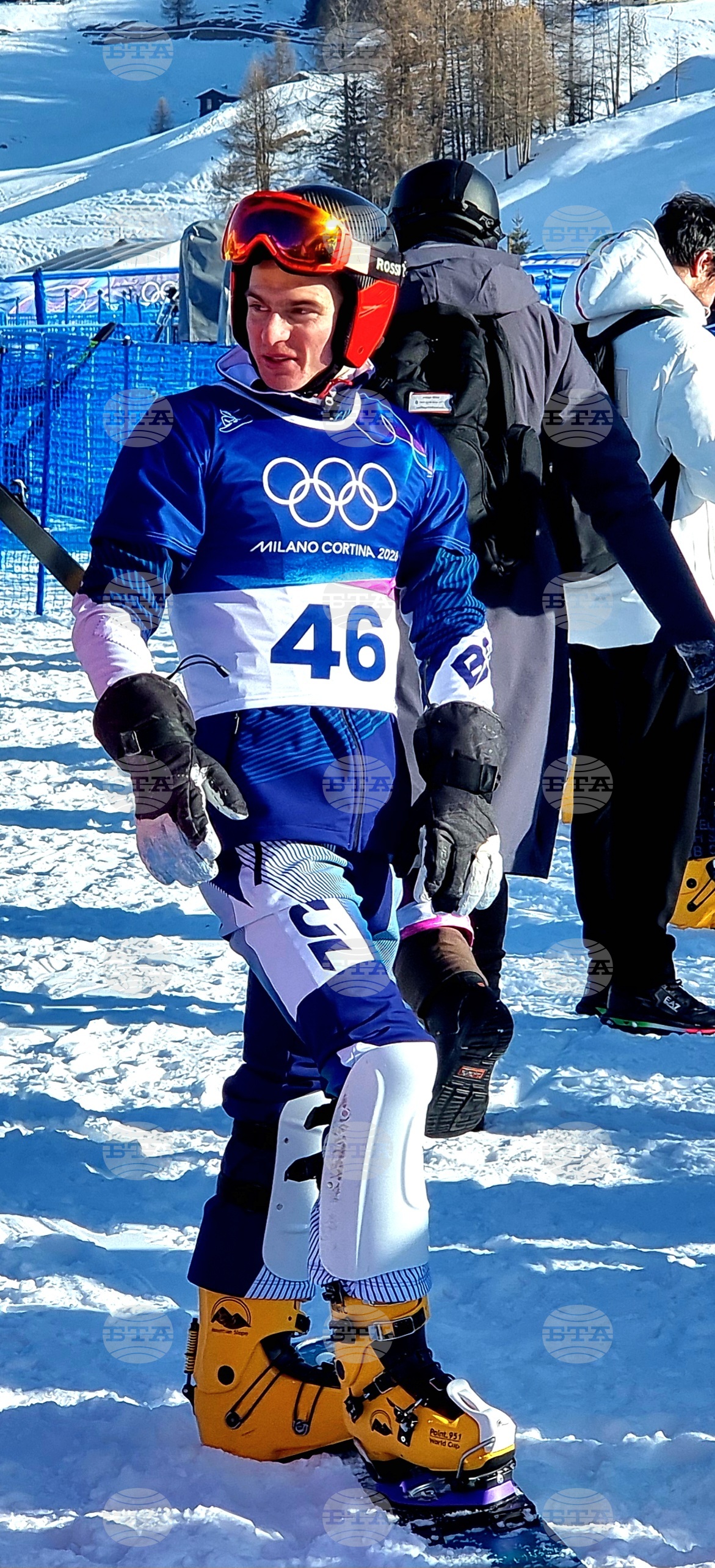 Winter Olympics Milan-Cortina 2026 – Snowboarding – Aleksandar Krushnyak