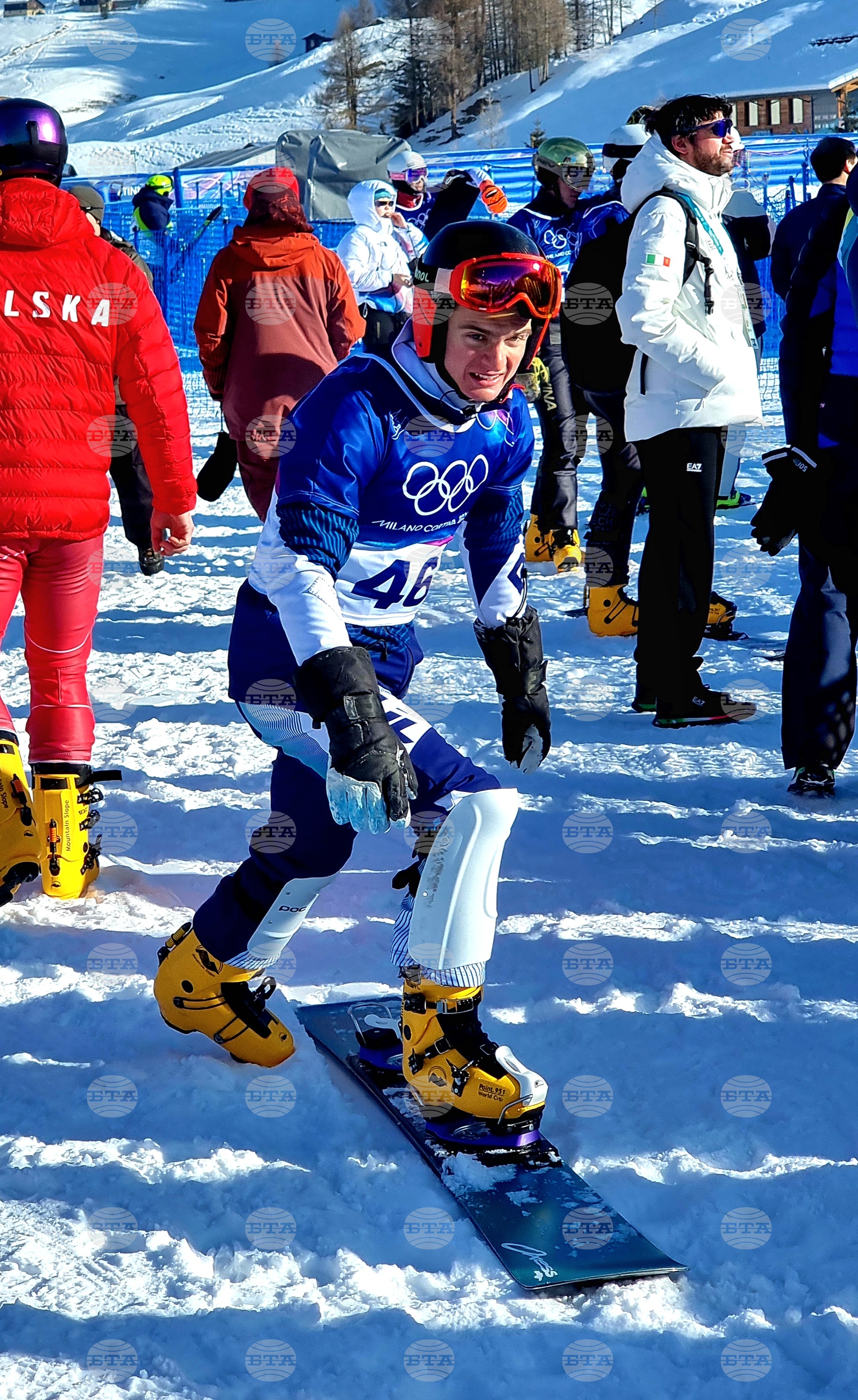 Winter Olympics Milan-Cortina 2026 – Snowboarding – Aleksandar Krushnyak