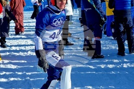 Winter Olympics Milan-Cortina 2026 – Snowboarding – Aleksandar Krushnyak