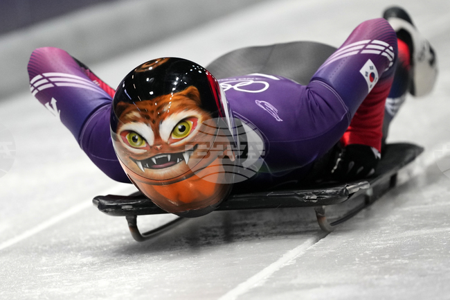 APTOPIX Milan Cortina Olympics Skeleton