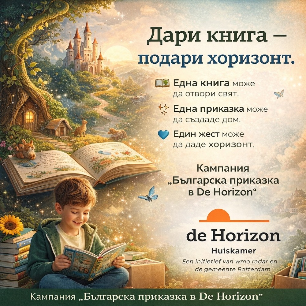 Дарителската кампания „Българска приказка в „Хоризонт“ започна от края на януари в Ротердам, Нидерландия