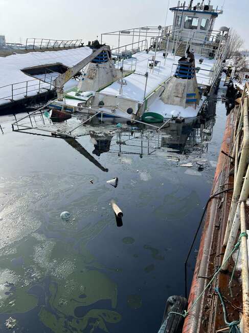 Областният управител Драгомир Драганов: Няма разливи на нефтопродукти в българската акватория на река Дунав след потъването на кораб във водите край Гюргево 