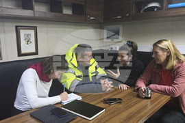 Antarctica - Naval Research Ship Sv. Sv. Kiril i Metodii - Working meeting