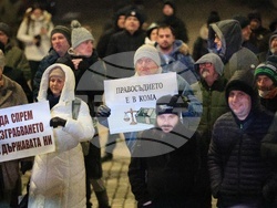 Русе - паркинг за тирове - протест