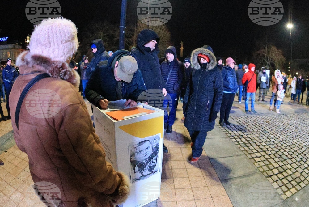 Русе - паркинг за тирове - протест