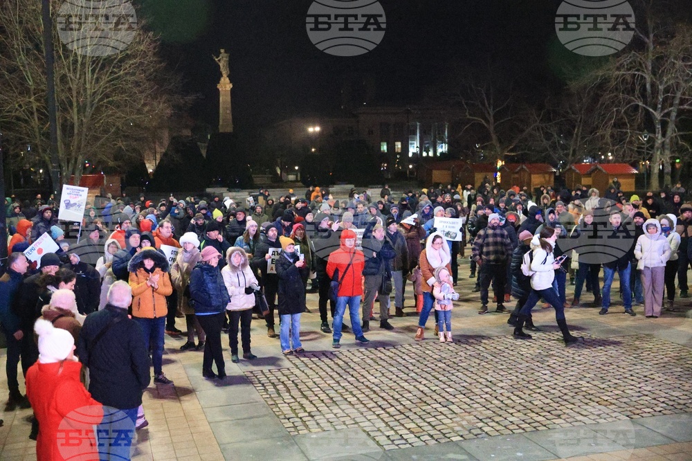 Русе - паркинг за тирове - протест