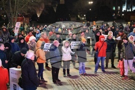 Русе - паркинг за тирове - протест