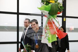 Летище „Васил Левски“ - Тервел Замфиров - посрещане