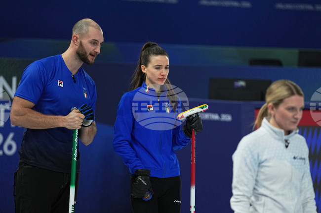 Италианският отбор по кърлинг на смесени двойки е решен да спечели бронзовия медал на Олимпийските игри в Милано-Кортина