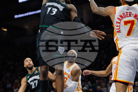 Hawks Timberwolves Basketball