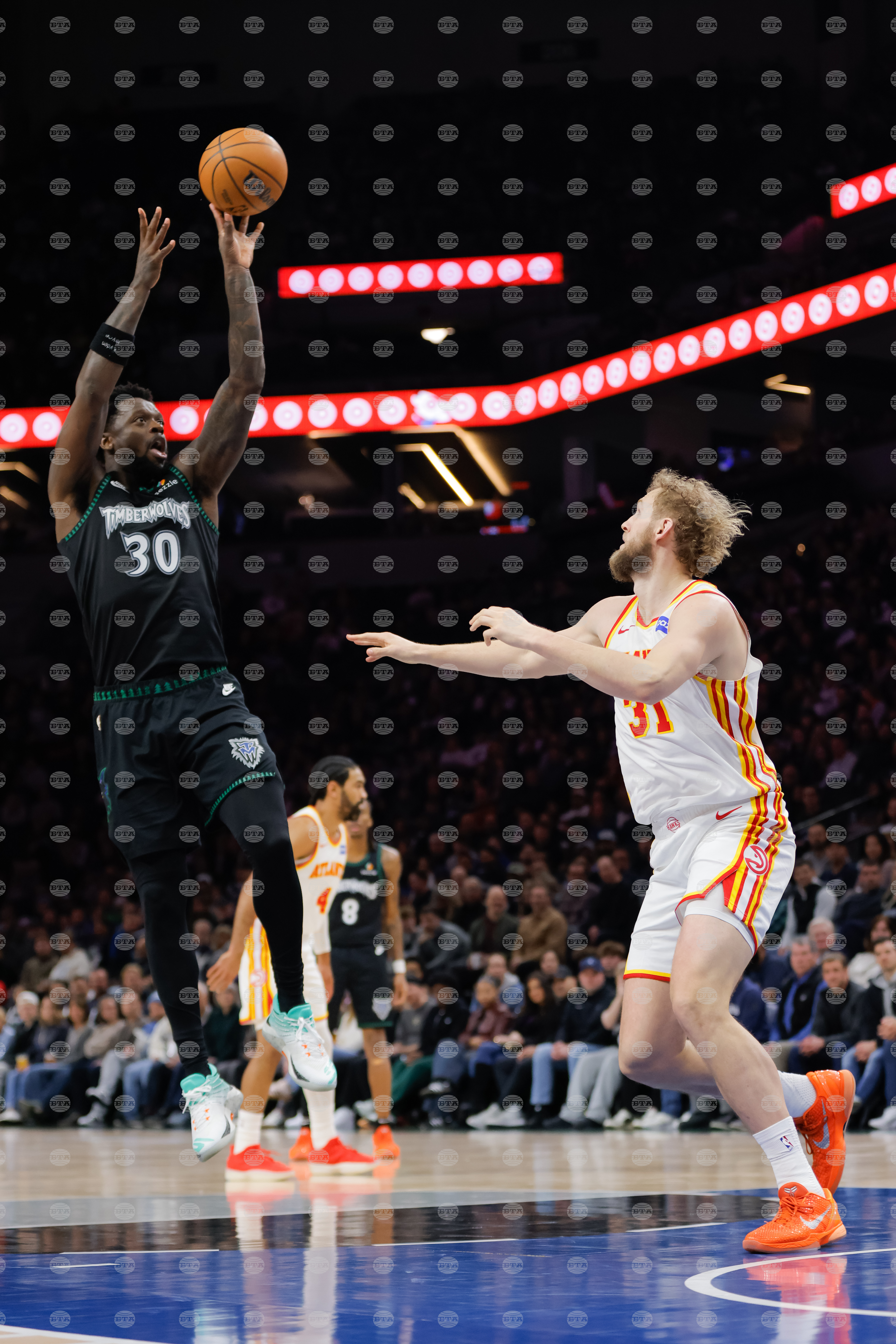 Hawks Timberwolves Basketball