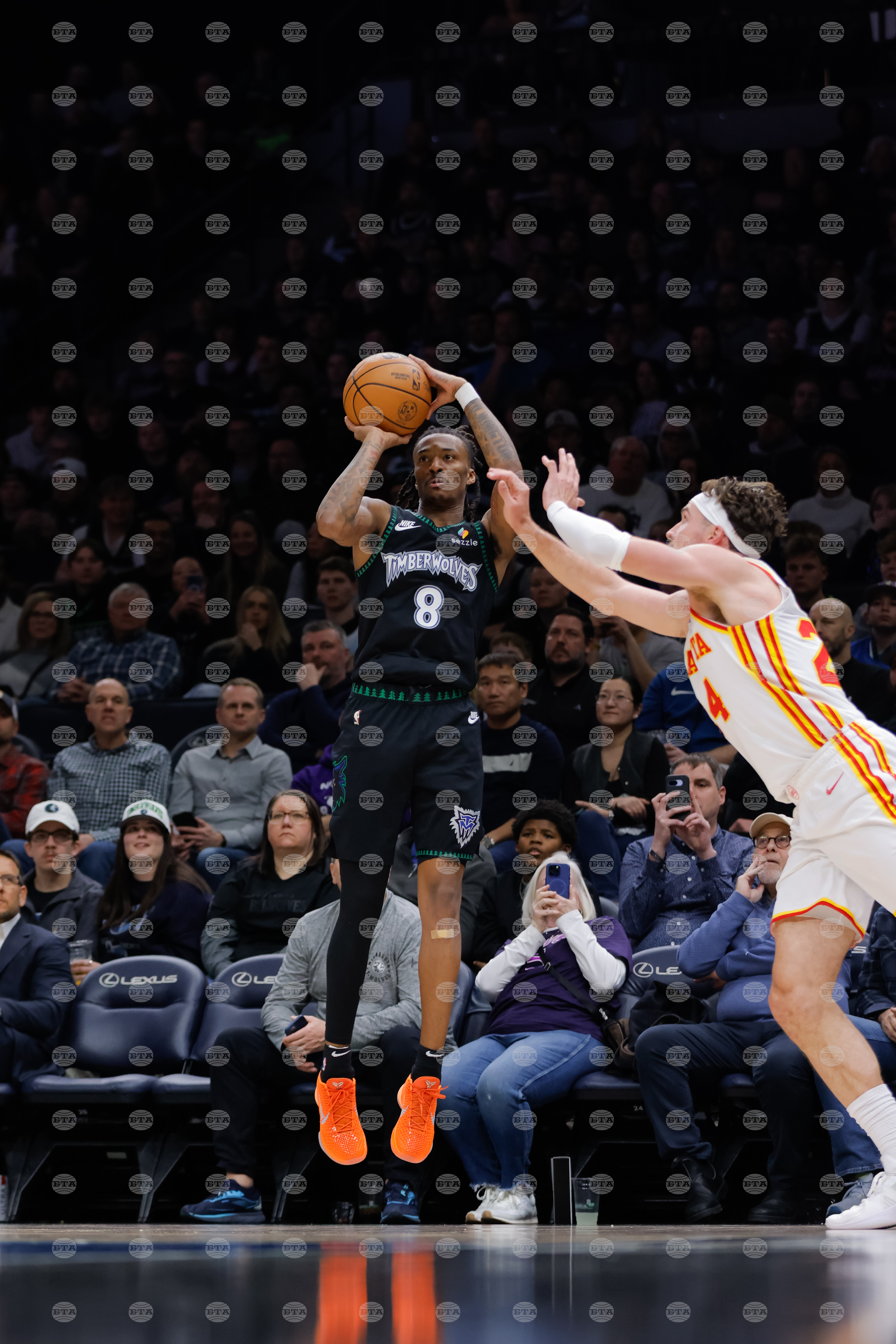 Hawks Timberwolves Basketball