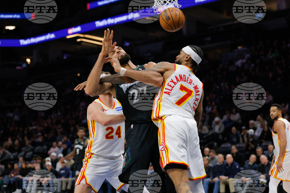Hawks Timberwolves Basketball