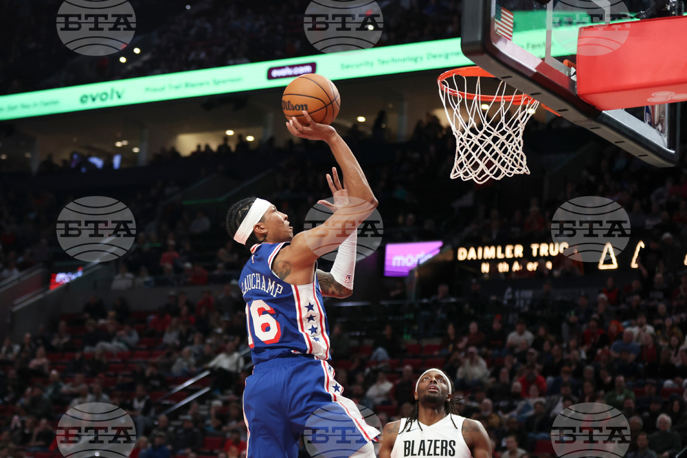 76ers Trail Blazers Basketball
