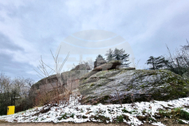Белоградчишки скали - сняг
