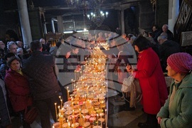 Благоевград - свети Харалампий - освещаване - мед