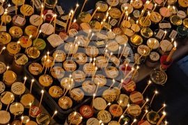 Благоевград - свети Харалампий - освещаване - мед