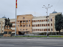 Република Северна Македония - Скопие - парламент - блокада