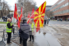 Република Северна Македония - Скопие - парламент - блокада