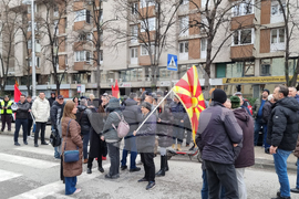 Република Северна Македония - Скопие - парламент - блокада