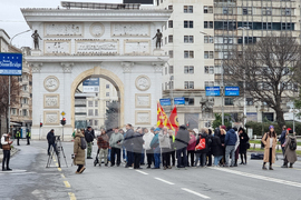 Република Северна Македония - Скопие - парламент - блокада