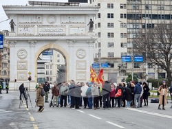 Република Северна Македония - Скопие - парламент - блокада