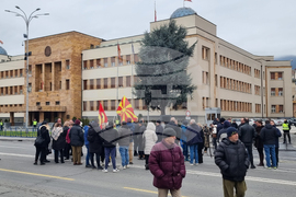 Република Северна Македония - Скопие - парламент - блокада