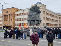 Република Северна Македония - Скопие - парламент - блокада