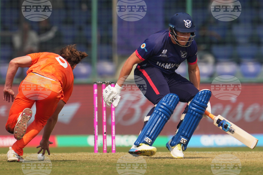 APTOPIX Namibia Netherlands T20 WCup Cricket