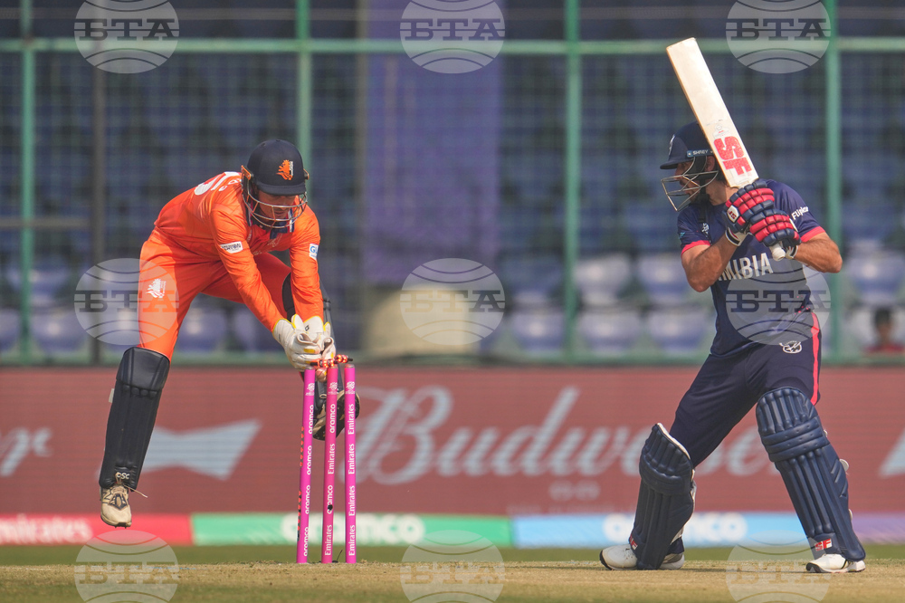 APTOPIX Namibia Netherlands T20 WCup Cricket