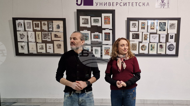 Пътуващата изложба „Международен екслибрис конкурс Варна 2025" бе открита в галерия „Университетска" на Шуменския университет