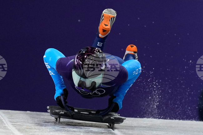 APTOPIX Milan Cortina Olympics Skeleton