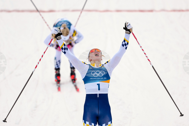 Шведски триумф в спринта при жените от олимпийското състезание по ски бягане, Лин Сван взе златото, Калина Недялкова зае 73-а позиция