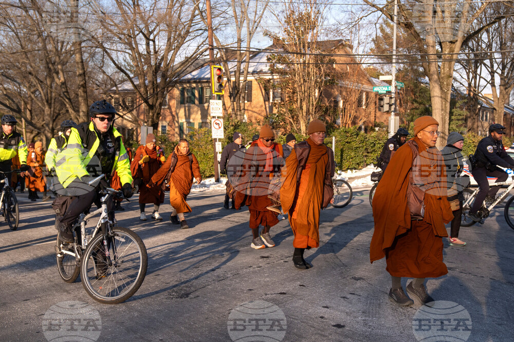 Buddhist Monks Peace Walk Washington