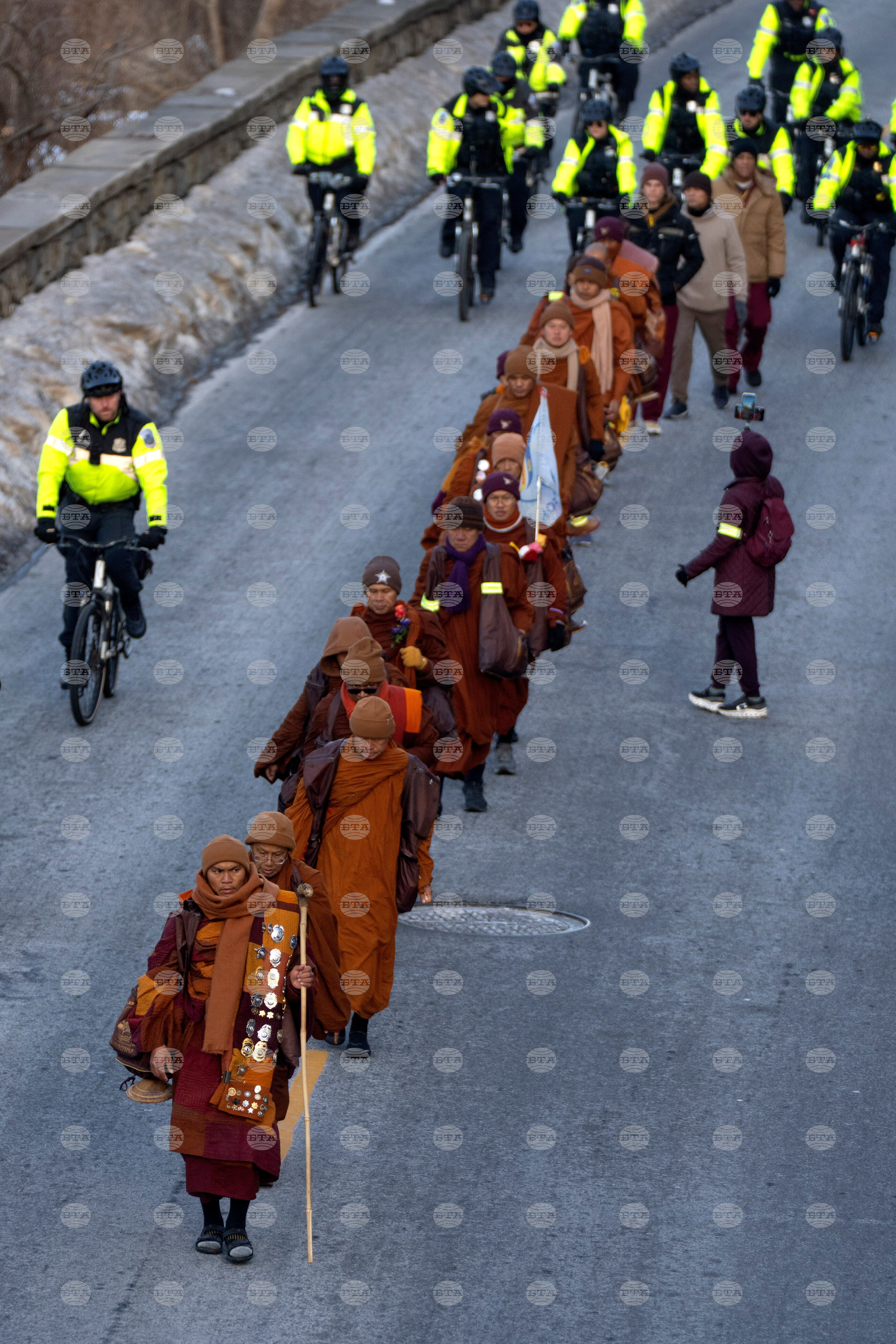 Buddhist Monks Peace Walk Washington
