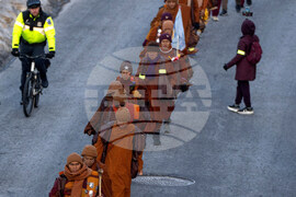 Buddhist Monks Peace Walk Washington